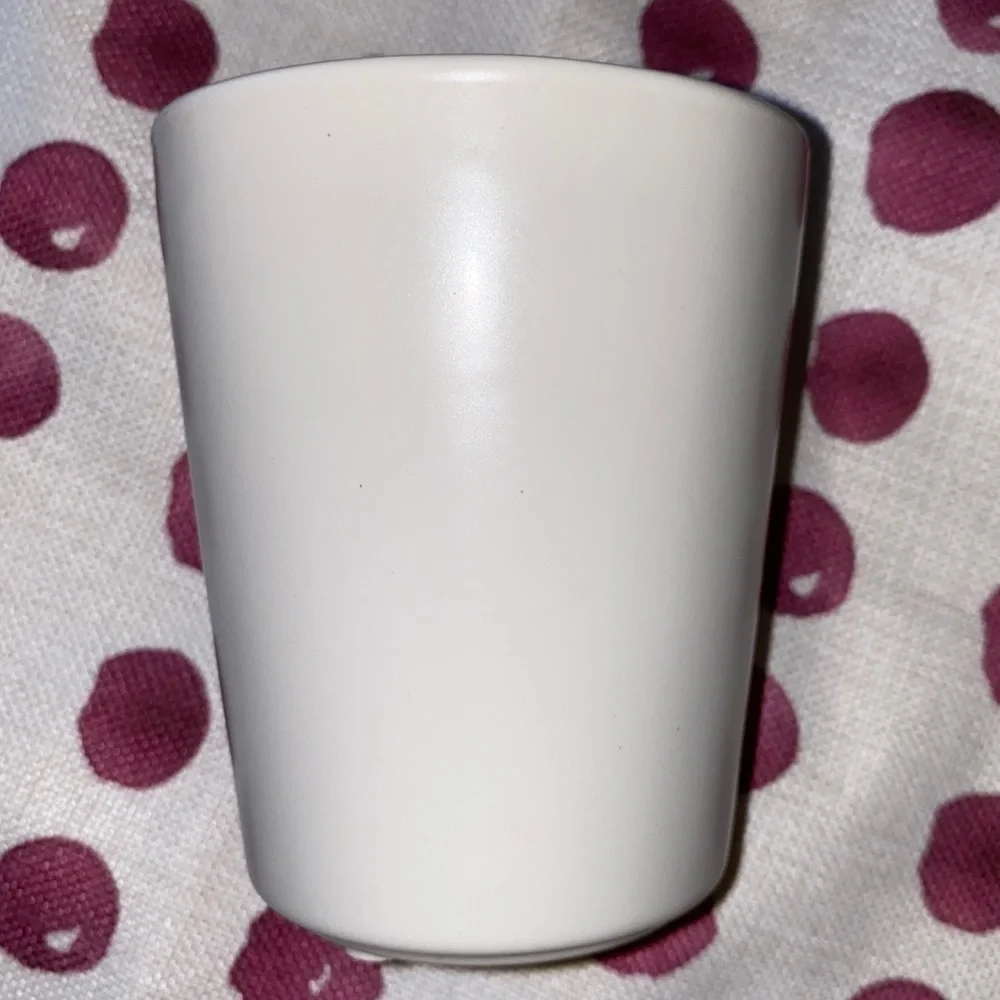 Matte Off White Stoneware Vase